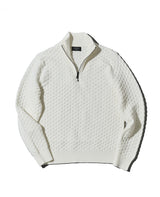 ハーフジップニット