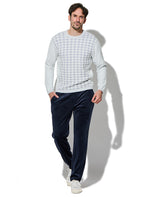 ストライプフリースパンツ