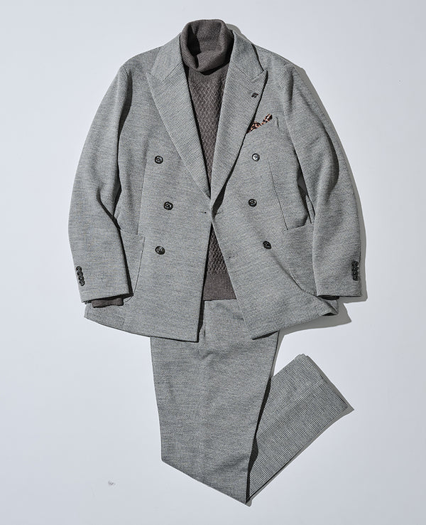 ライトグレーセットアップフルコーディネート3点セット