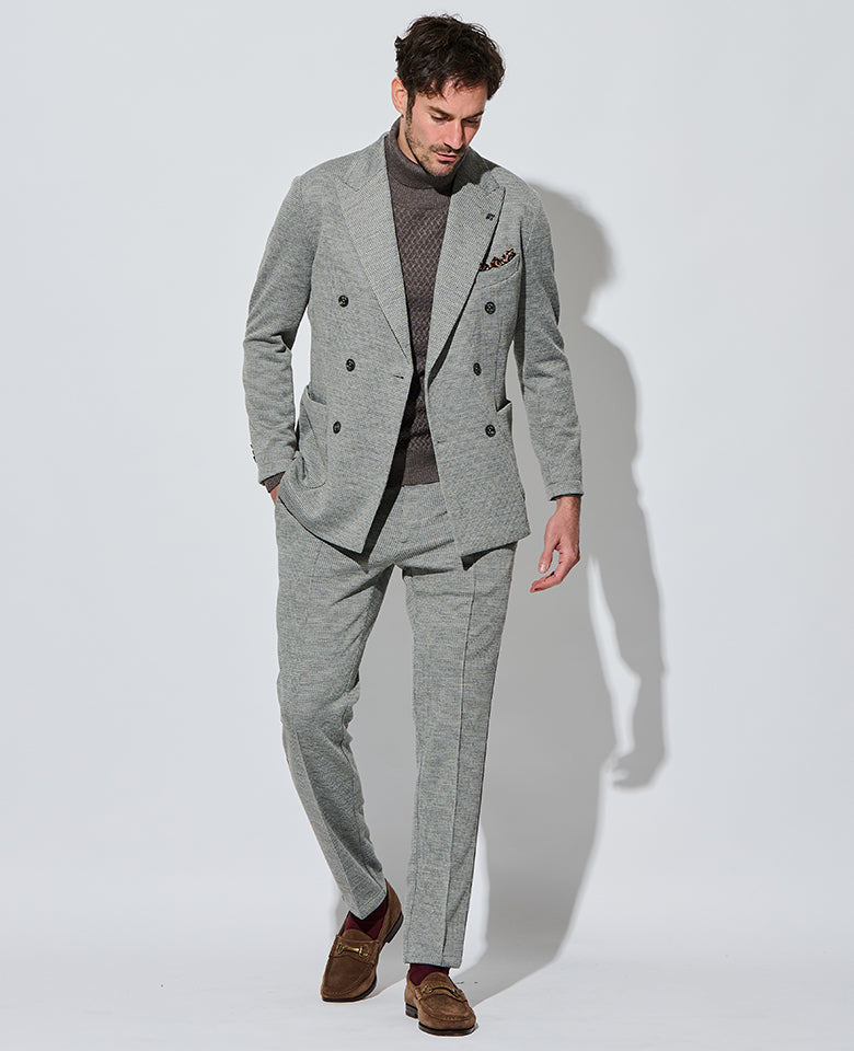 ライトグレーセットアップフルコーディネート3点セット