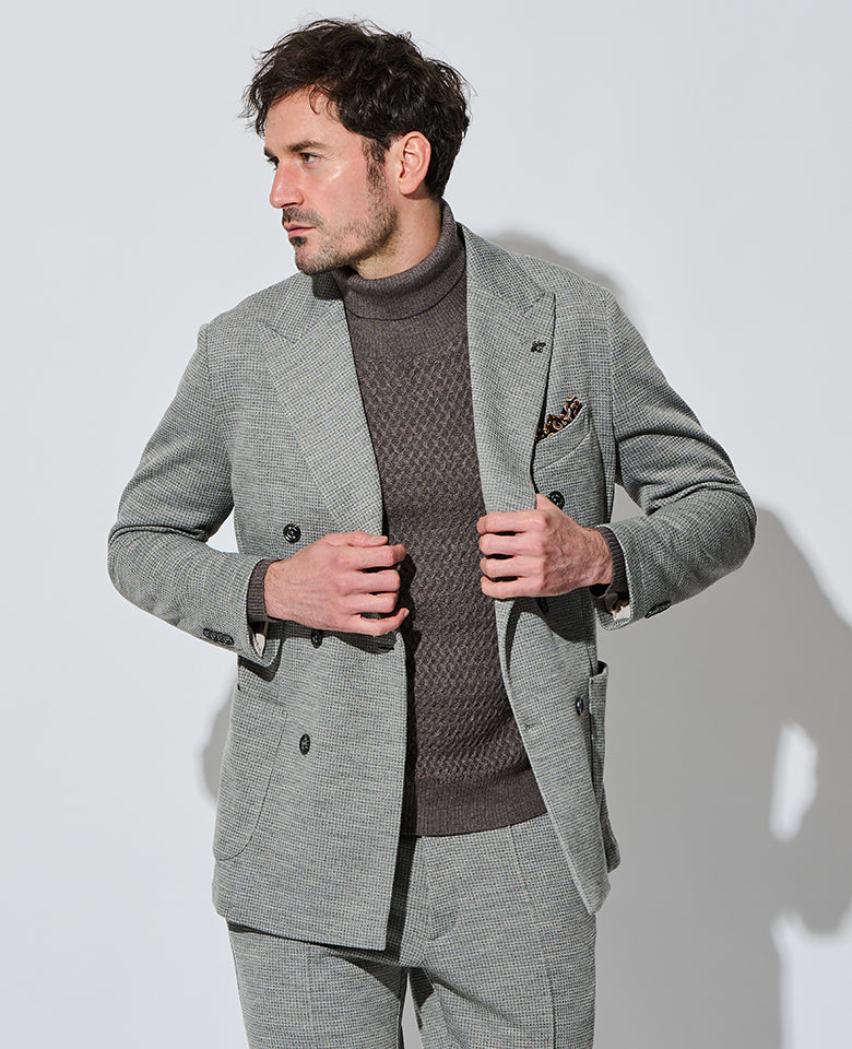 ライトグレーセットアップフルコーディネート3点セット