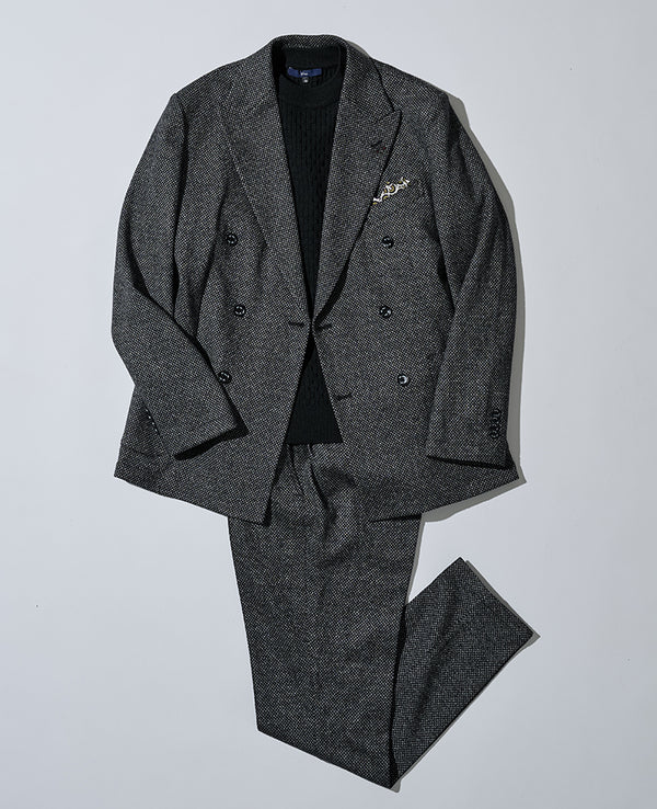 グレーセットアップフルコーディネート3点セット