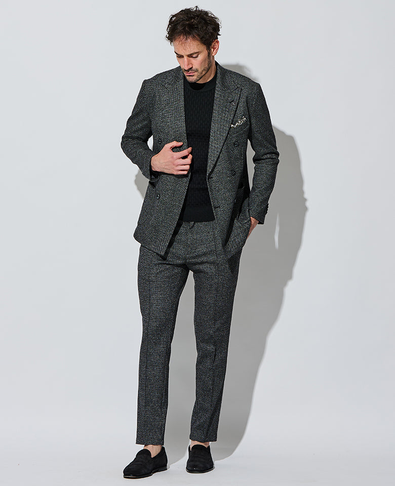 グレーセットアップフルコーディネート3点セット