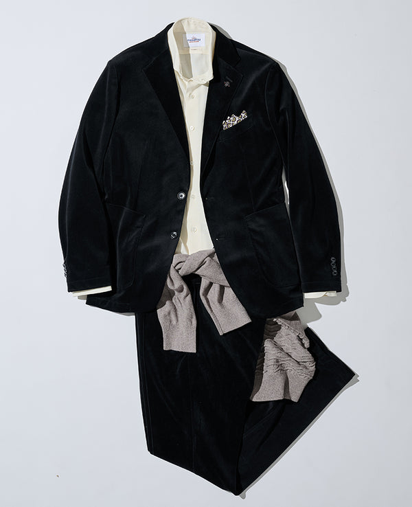 ブラックセットアップフルコーディネート4点セット