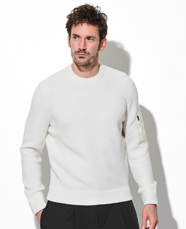 ワッフルニットプルオーバー