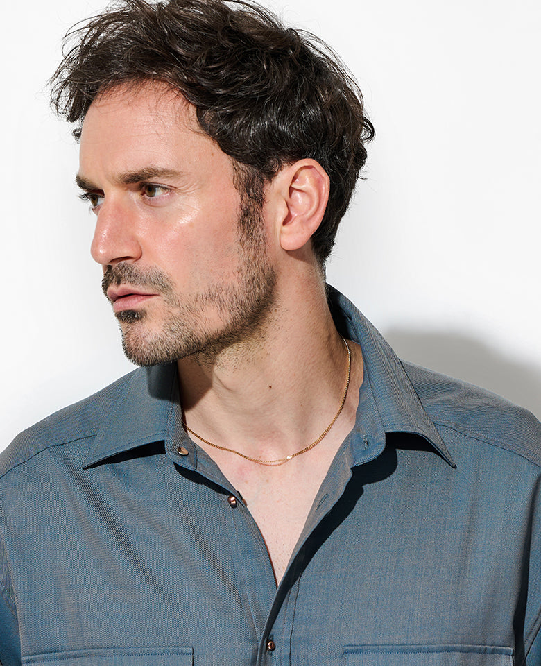 オールアバウトベーシック ダブルリングチェーンネックレス