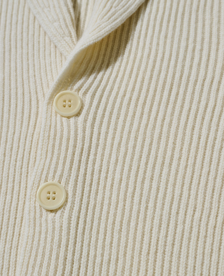 ショールカラーカーディガン