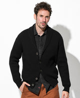 ショールカラーカーディガン