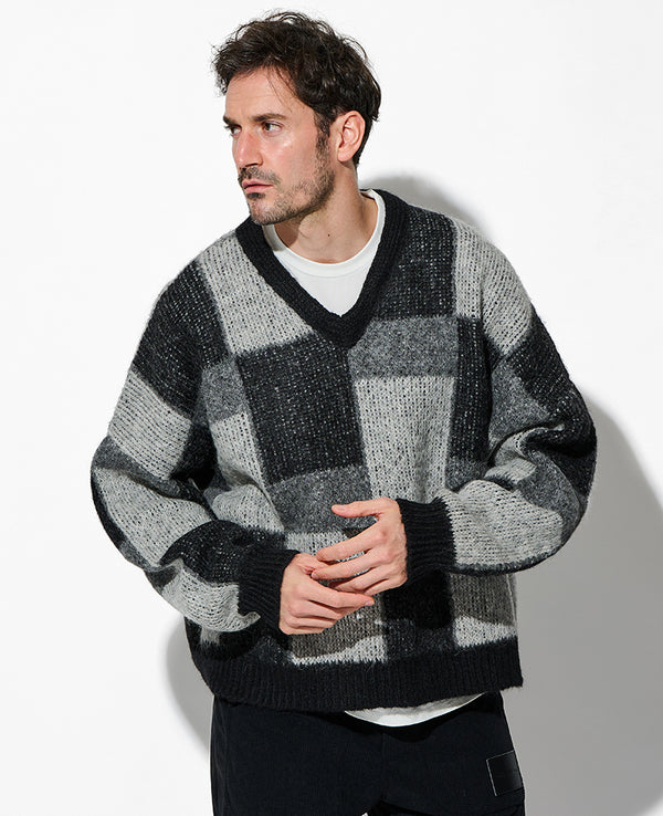 サンタモニカ シャギー Vネックセーター