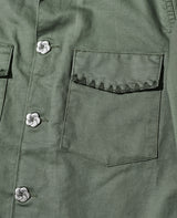 サテンオーバーシャツ