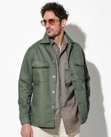 サテンオーバーシャツ