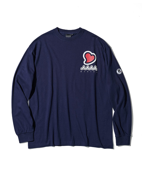 ACANTHUS × muta MARINE スウィートロゴロングスリーブTシャツ