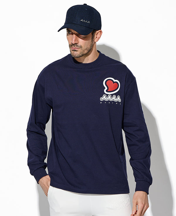 ACANTHUS × muta MARINE スウィートロゴロングスリーブTシャツ