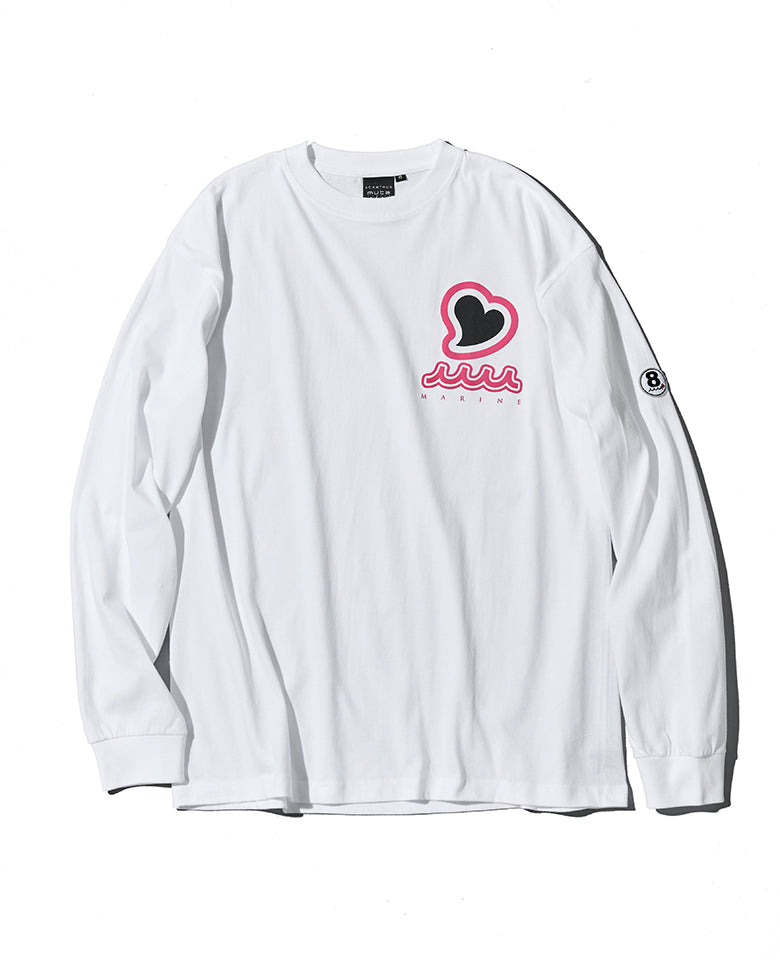 ACANTHUS × muta MARINE スウィートロゴロングスリーブTシャツ