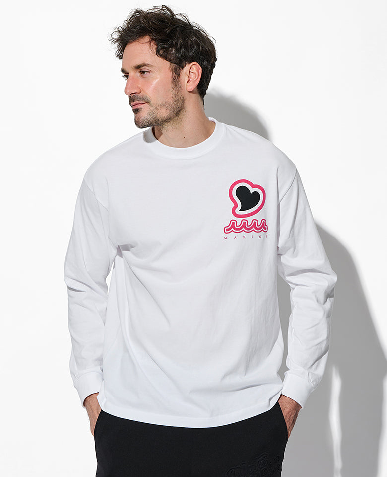 ACANTHUS × muta MARINE スウィートロゴロングスリーブTシャツ