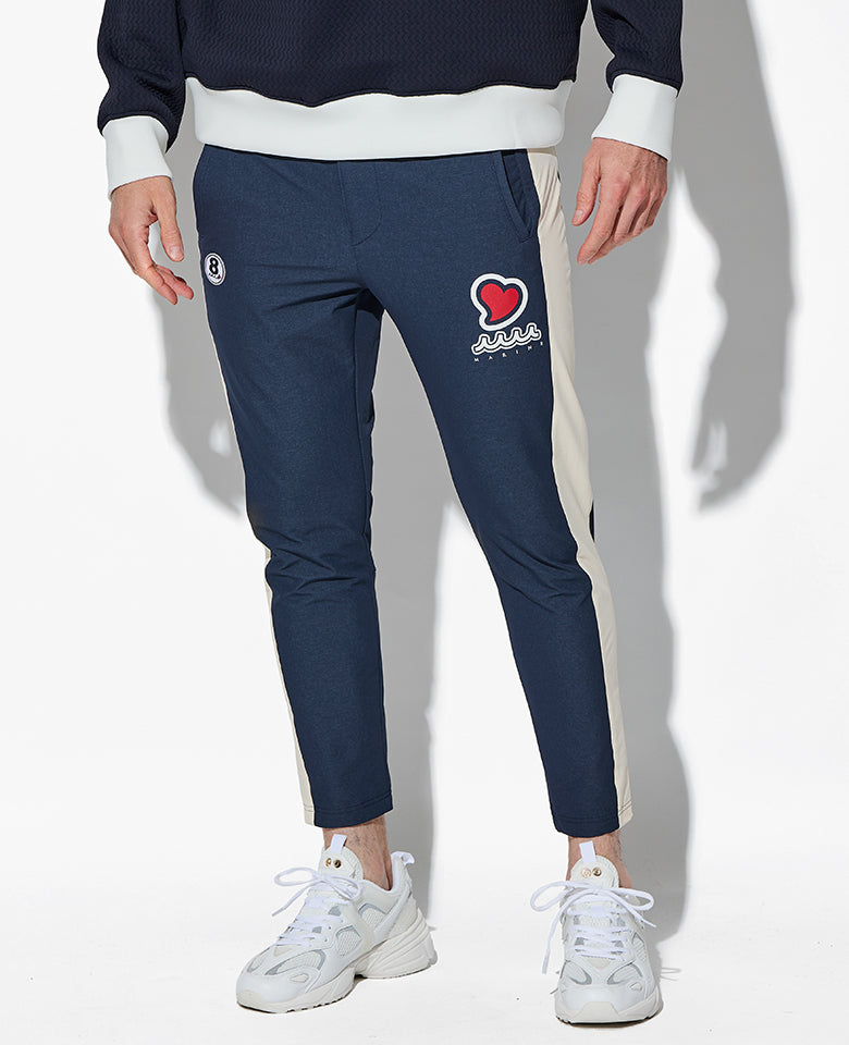 ACANTHUS × muta MARINE スウィートロゴサイドラインパンツ