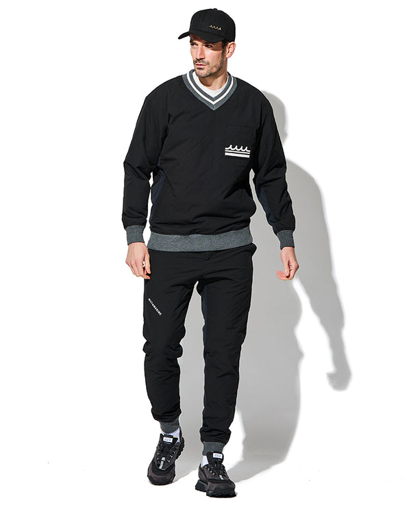 キルティング リブパンツ