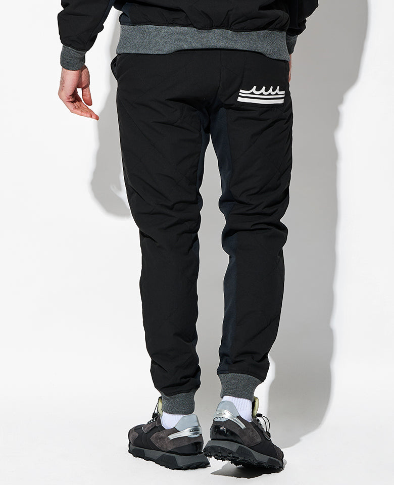 キルティング リブパンツ