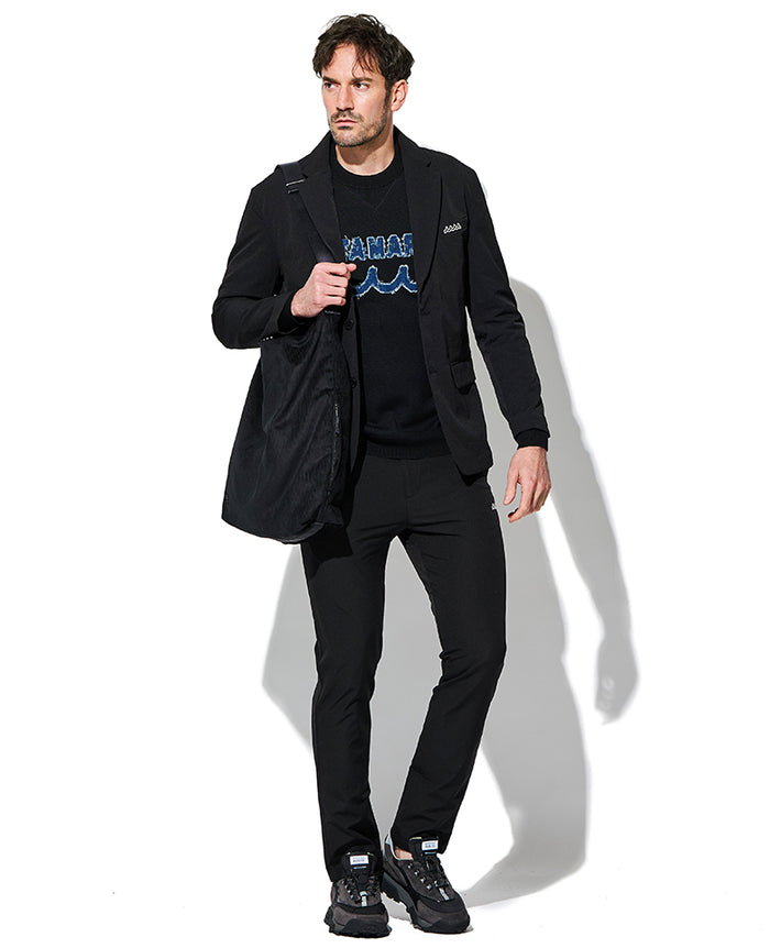 ストレッチナイロンセットアップ(ブラック) – 買えるLEON