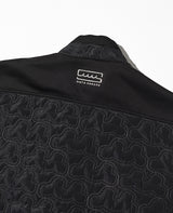 ジオメトリックウェーブ キルティングセットアップ(ブラック)