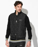 ジオメトリックウェーブ キルティングベスト