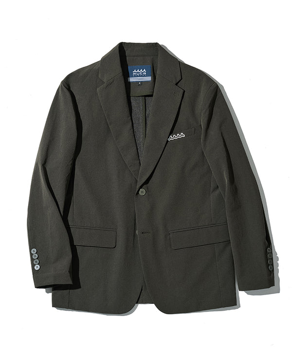 ストレッチナイロンセットアップ(カーキ)