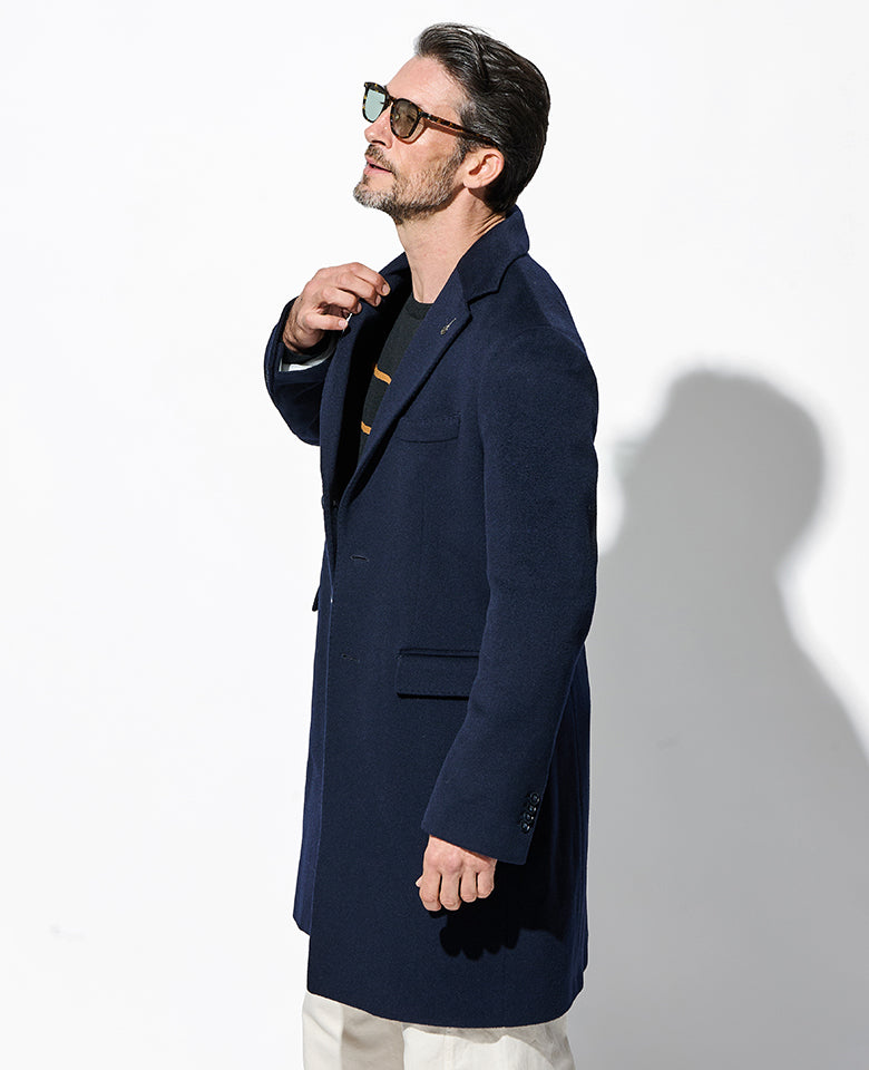 LEON別注 ウールカシミヤチェスターコート