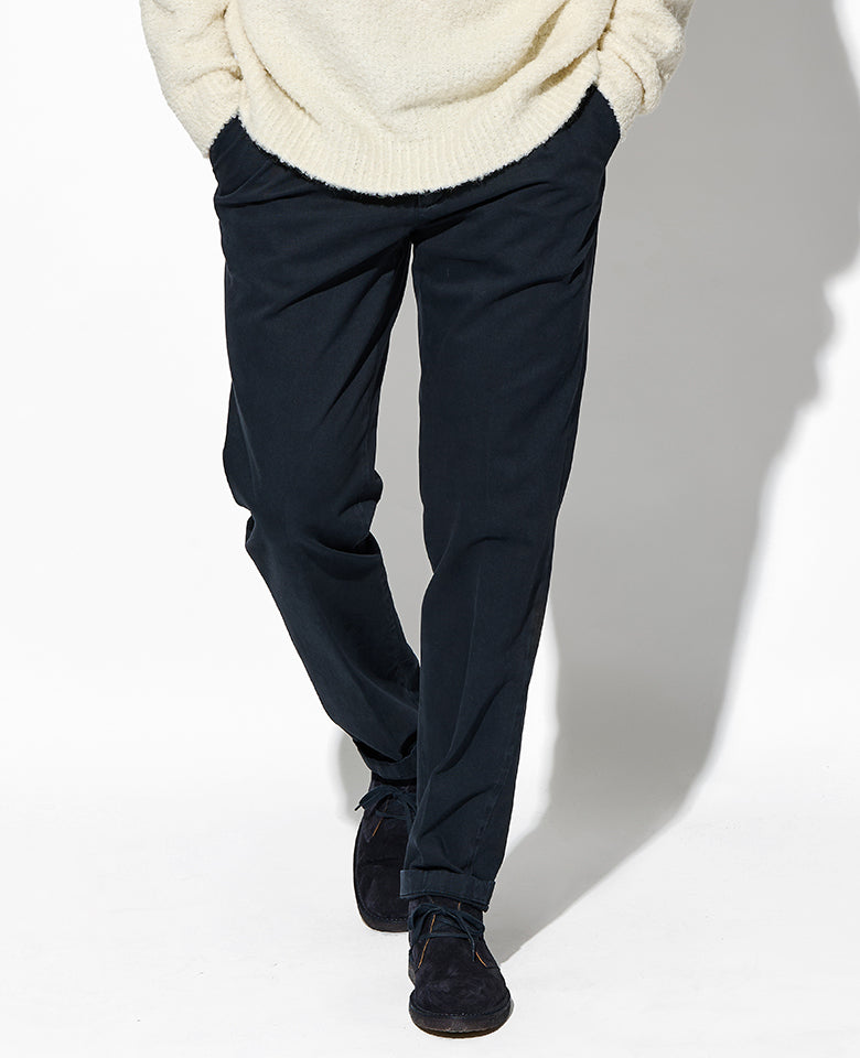 LEON別注 1プリーツコットンストレッチパンツ