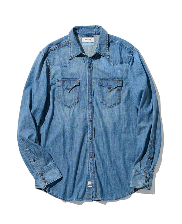 ウエスタンデニムシャツ