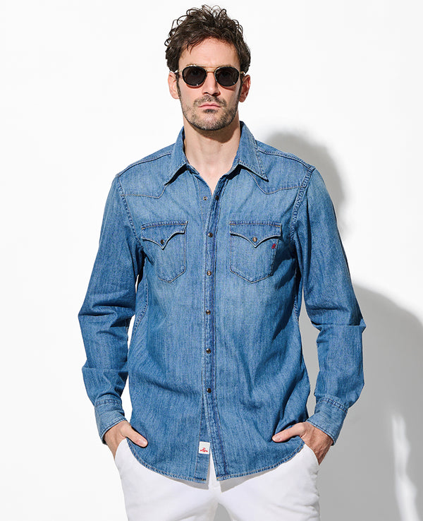 ウエスタンデニムシャツ