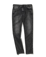 スリムフィットANBASS HYPERFLEXブラックストレッチデニム