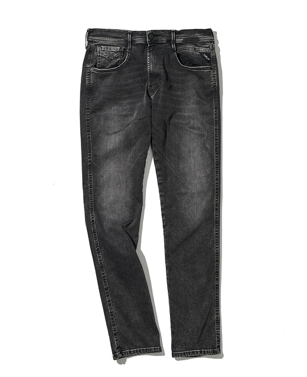 スリムフィットANBASS HYPERFLEXブラックストレッチデニム