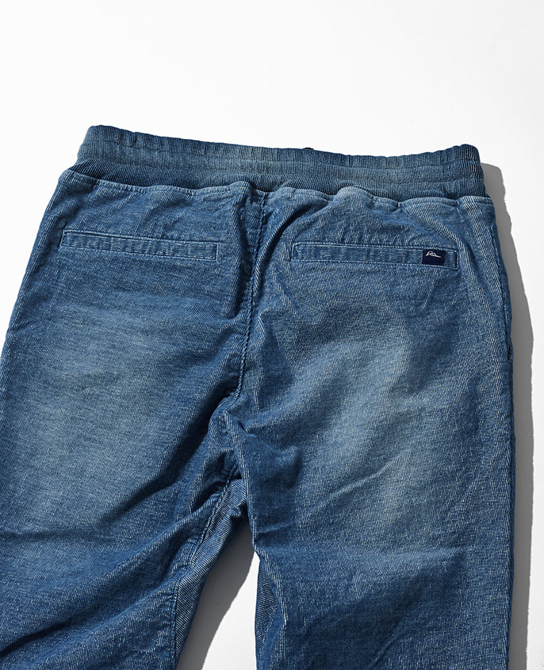 LEON別注 ストレッチコーデュロイ 裾リブイージーパンツ