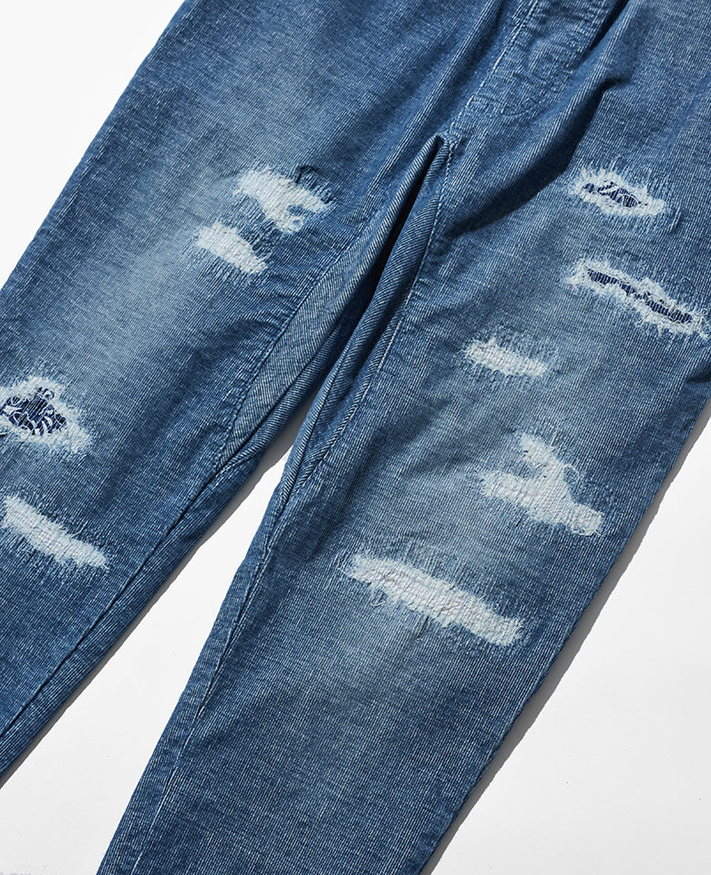 LEON別注 ストレッチコーデュロイ 裾リブイージーパンツ