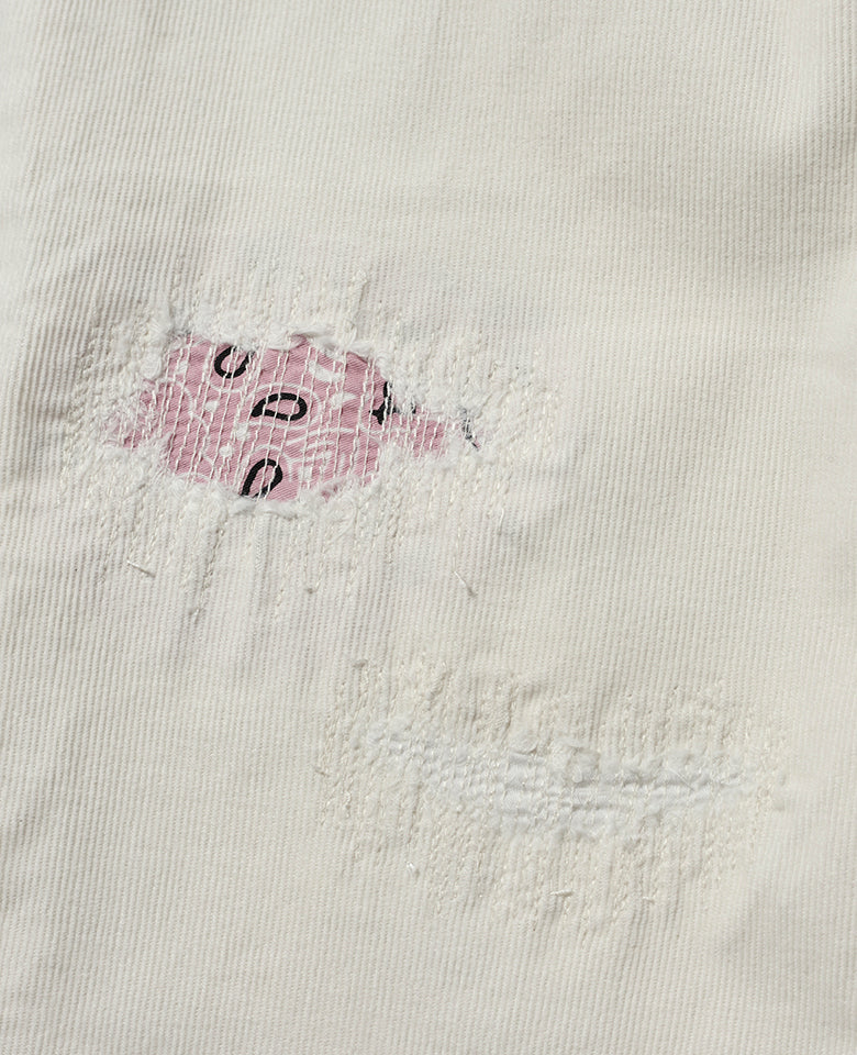 LEON別注 ストレッチコーデュロイ 裾リブイージーパンツ