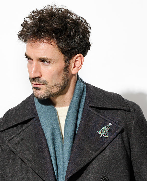 ダイヤサファイヤルビーエメラルドブローチ