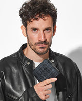 クロコダイル ポロサスブライドルレザー スモールウォレット ランダム