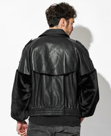 エコレザートレンチブルゾン