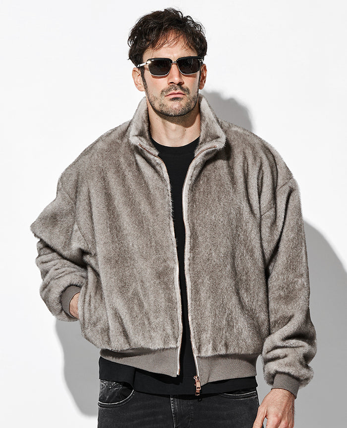 新品　ピノーレ　エレガントなエコファーブルゾン　サイズF 定価10万 エコファーブルゾン – 買えるLEON