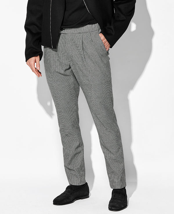 ヴィスコースチェックパンツ