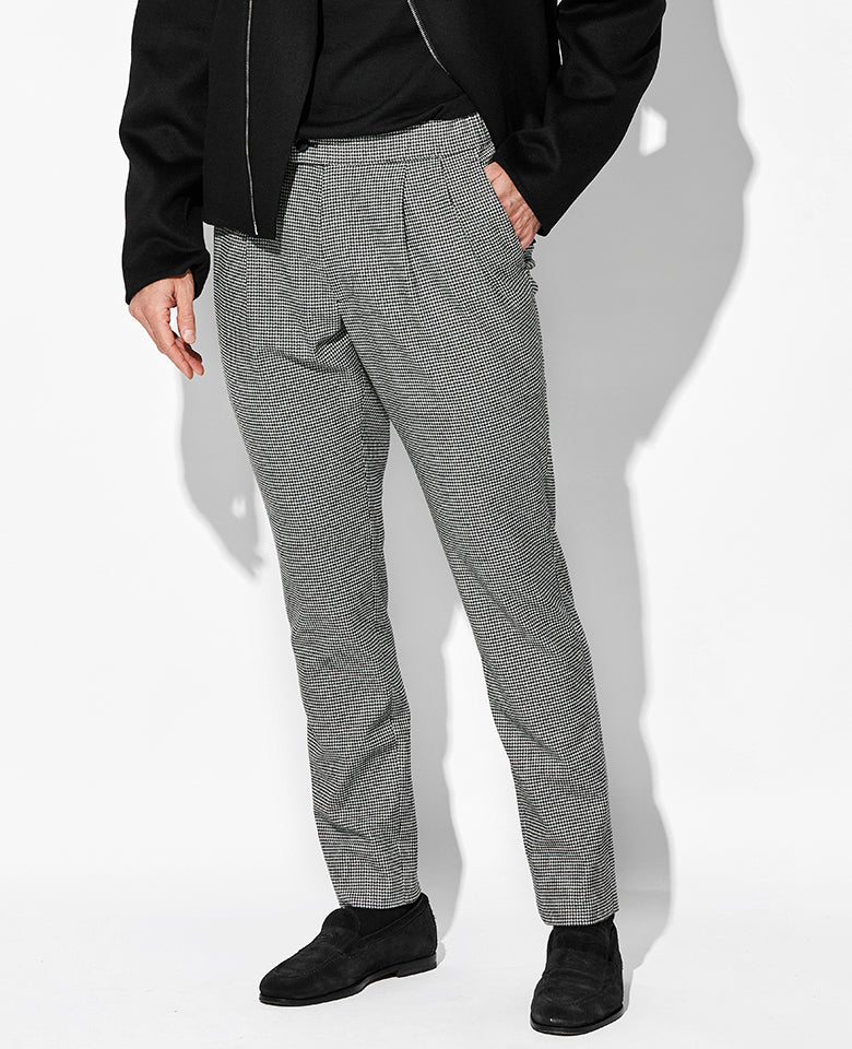 ヴィスコースチェックパンツ