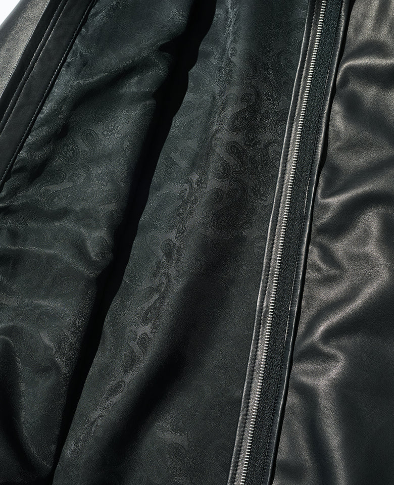 LEON別注 レザーリメイクジップシャツ – 買えるLEON