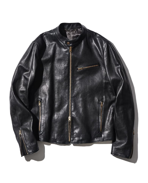 CALF NAPPA BIKER JACKET