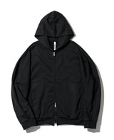 コットンストレッチテリー ジップアップフーディー