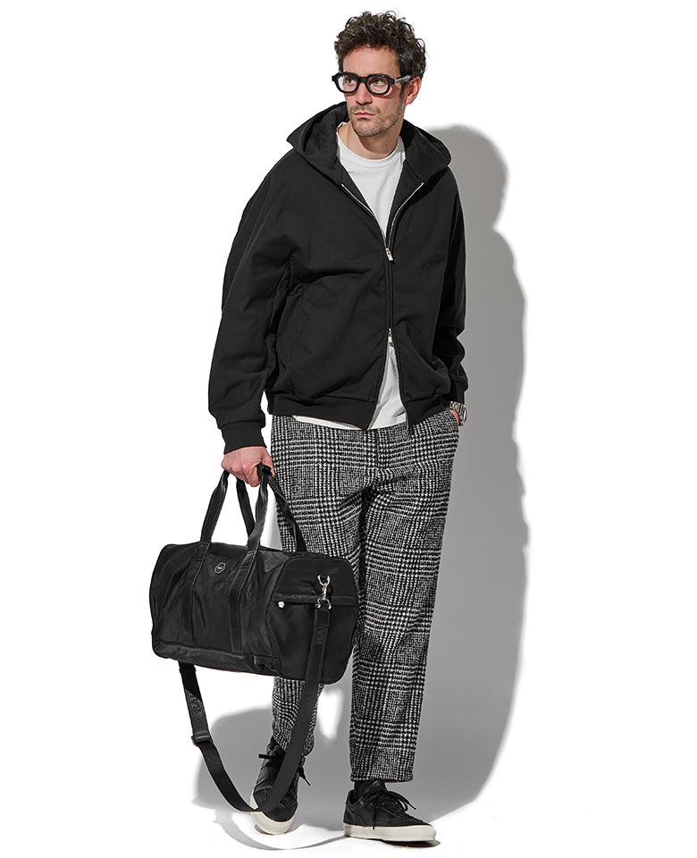 コットンストレッチテリー ジップアップフーディー