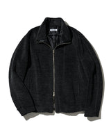 ウール/アルパカ ボア ジップアップブルゾン