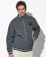 スタンドカラー フリースブルゾン