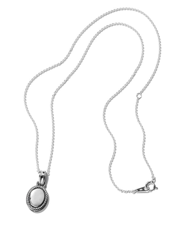 OVAL ENCLOSED SIGNET RPENDANT