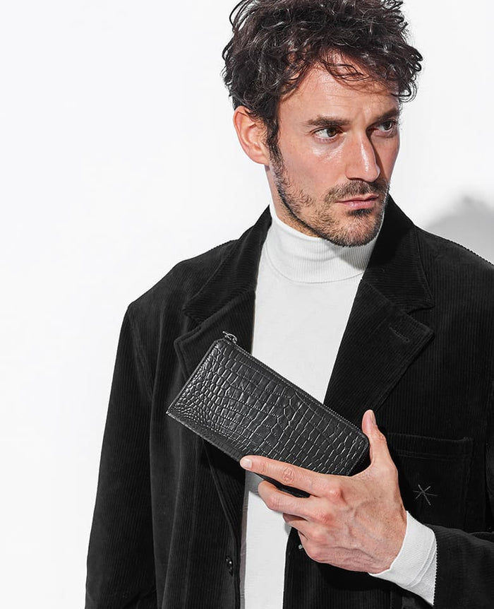 ラミダス　二つ折り財布 ウルフズヘッド ラミダス 二つ折り財布 スタッズレザー メンズ