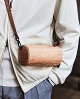 本クロコダイル革 2WAYショルダーシリンダーバッグ